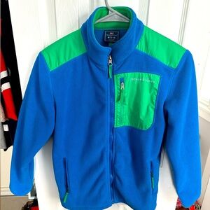 VineyardVines FullZip Fleece Jacket Y size M 12/14  Gently worn good condition